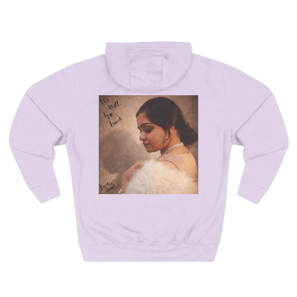 Portrait Hoodie — Vintage Frame Romantic Art Pullover