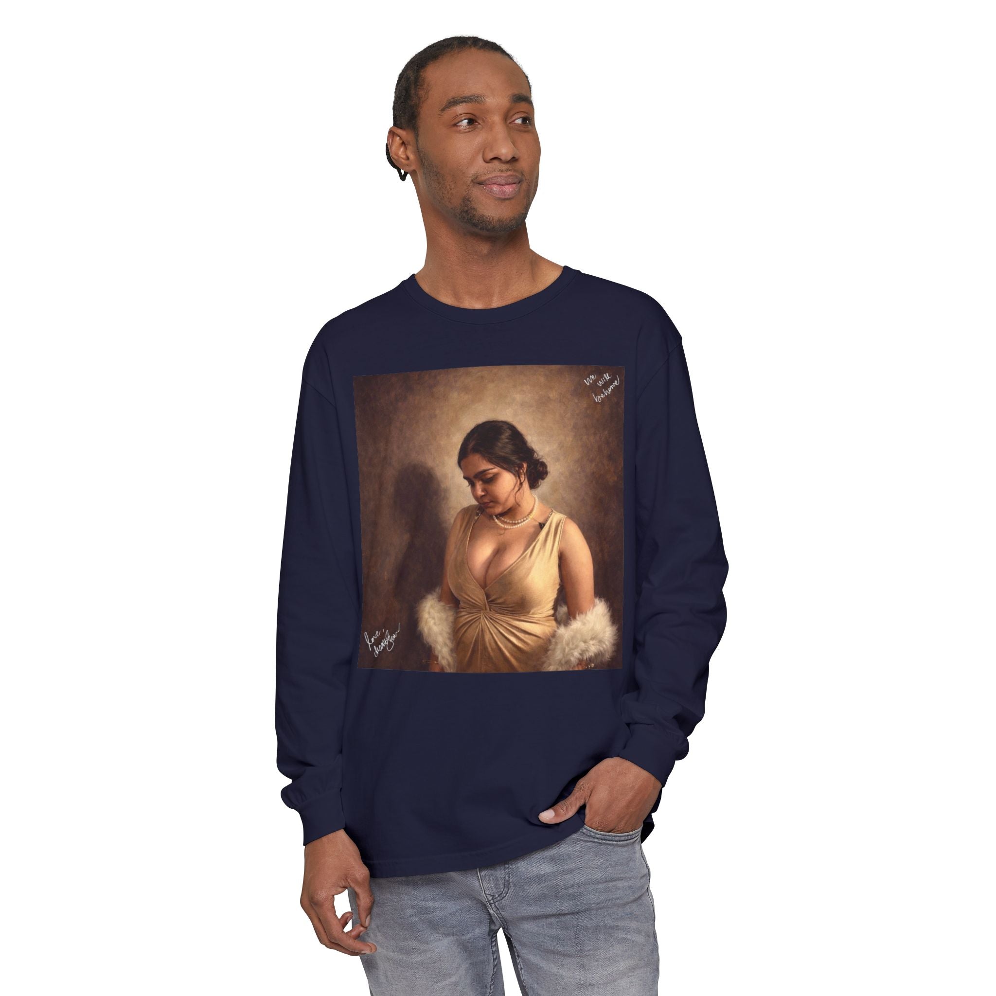 Unisex Garment-dyed Long Sleeve T-Shirt