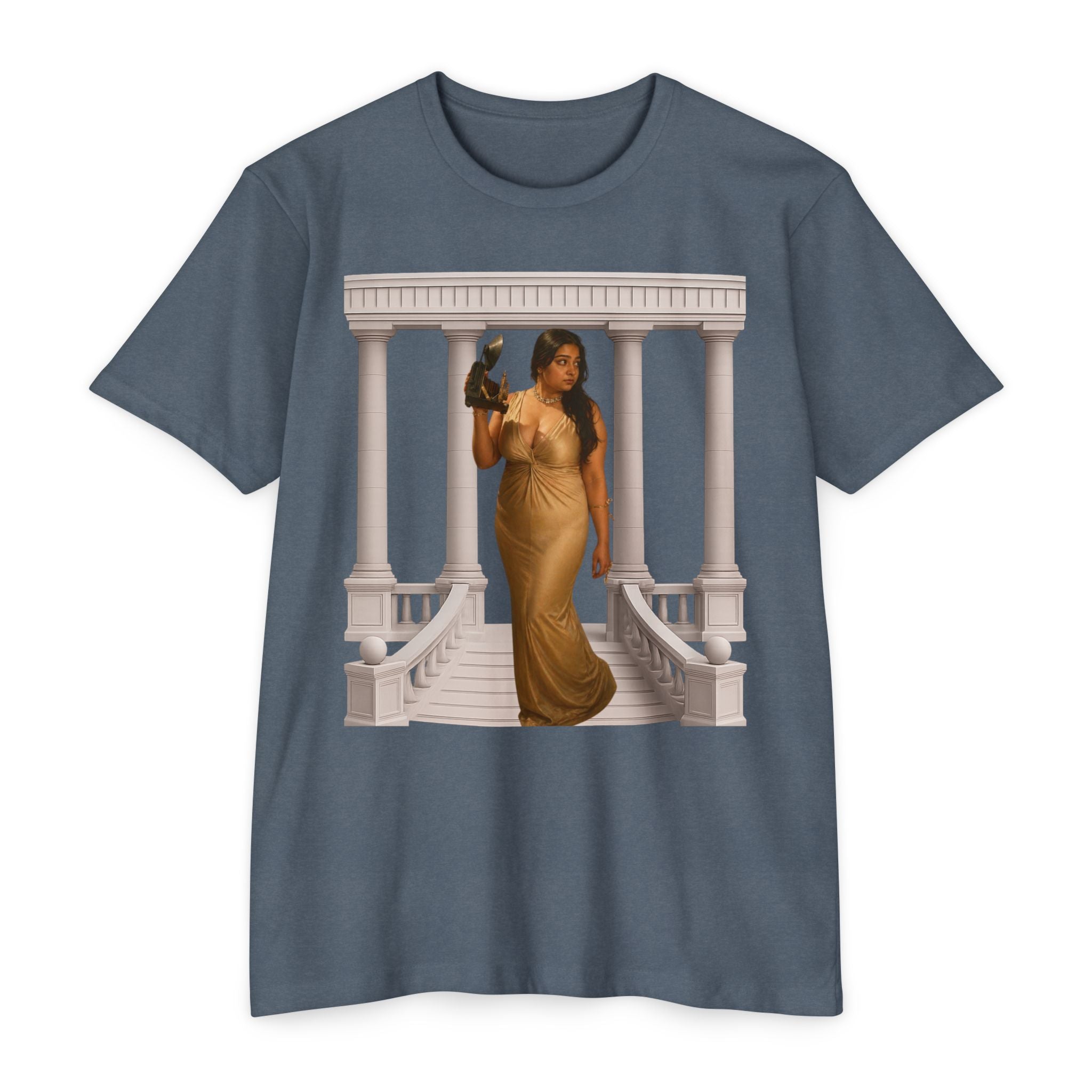 Greek Goddess Illustration T‑Shirt — "We Will Behome" Inspirational Tee