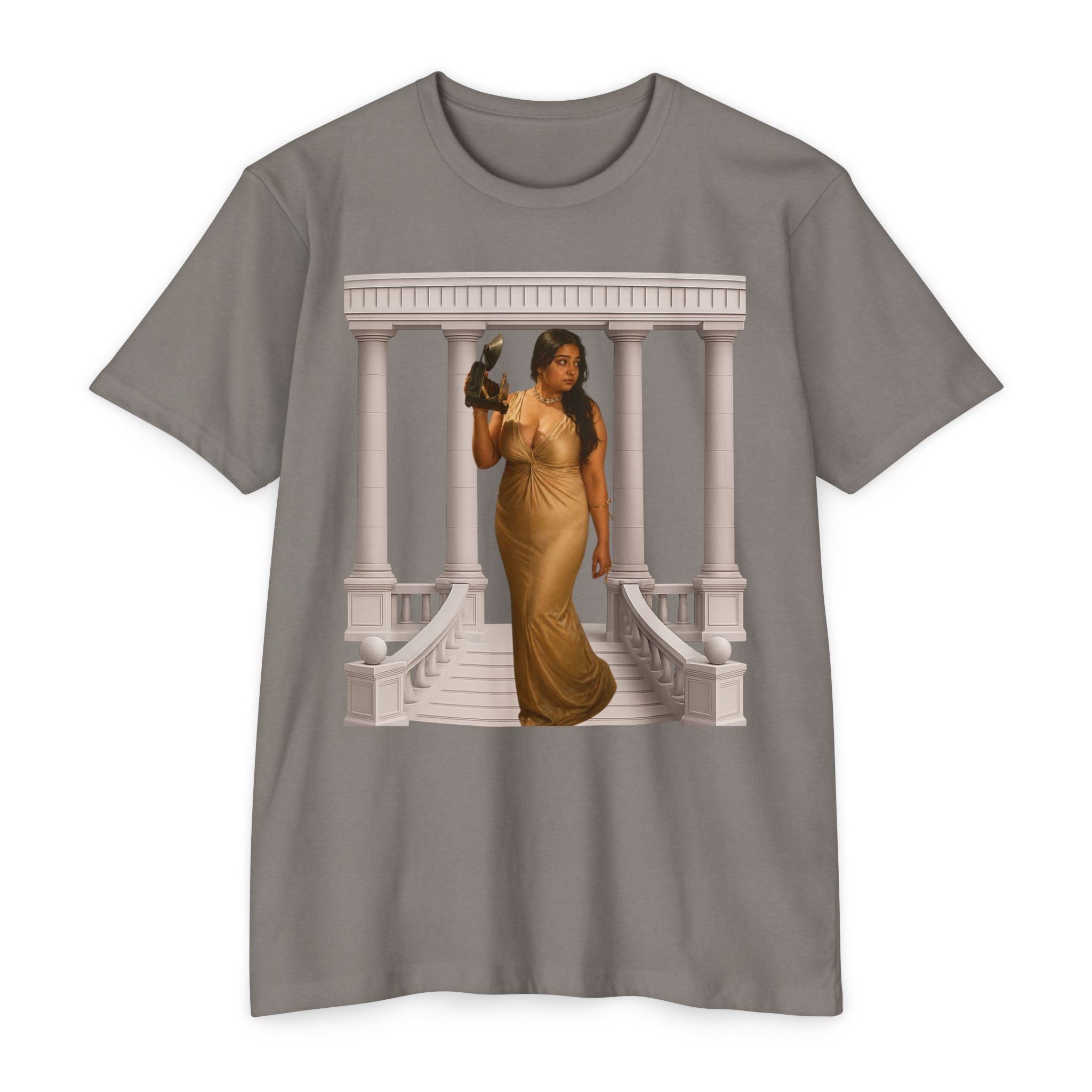 Greek Goddess Illustration T‑Shirt — "We Will Behome" Inspirational Tee
