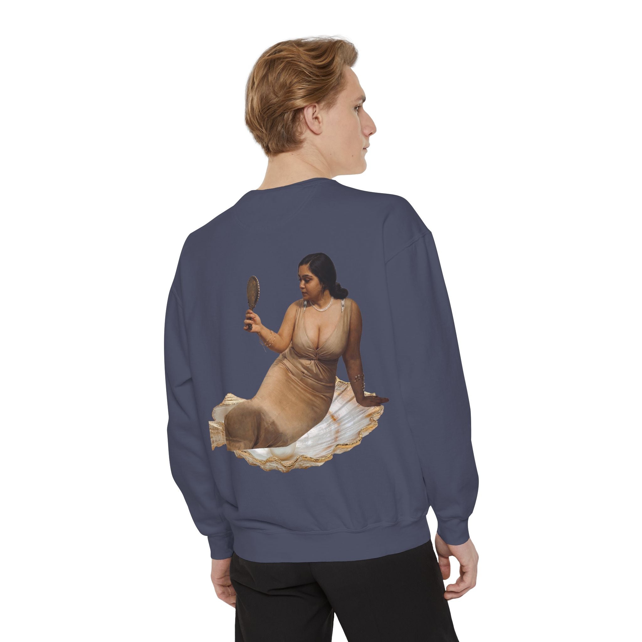 Sweatshirt — Vintage Muse Art Portrait Pullover
