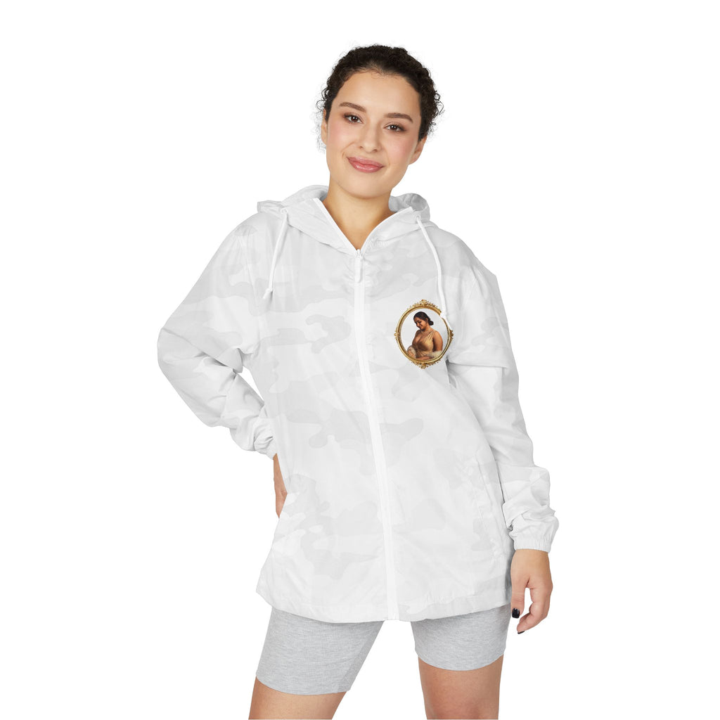 Windbreaker Jacket — Vintage Portrait Frame Design