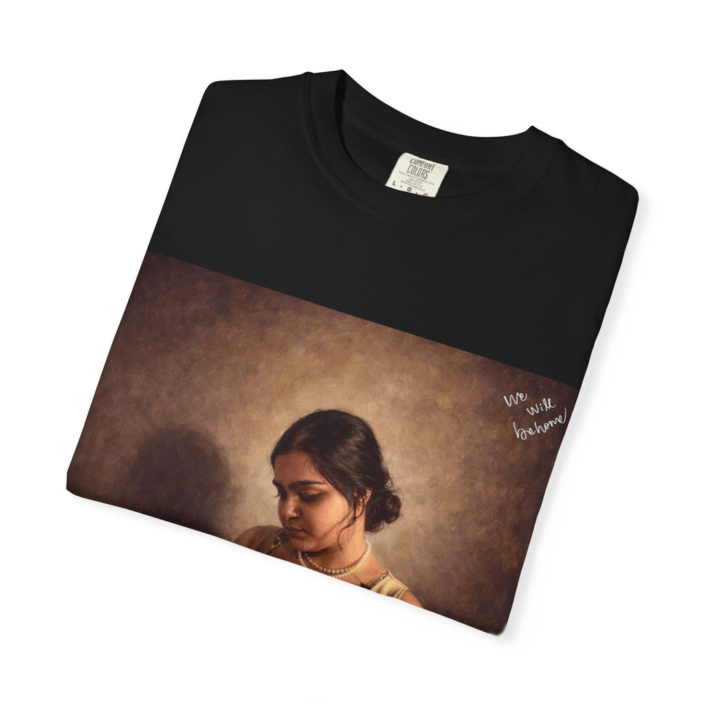 T-Shirt — Vintage Glam Portrait Tee with Signature "Love, Drashti"