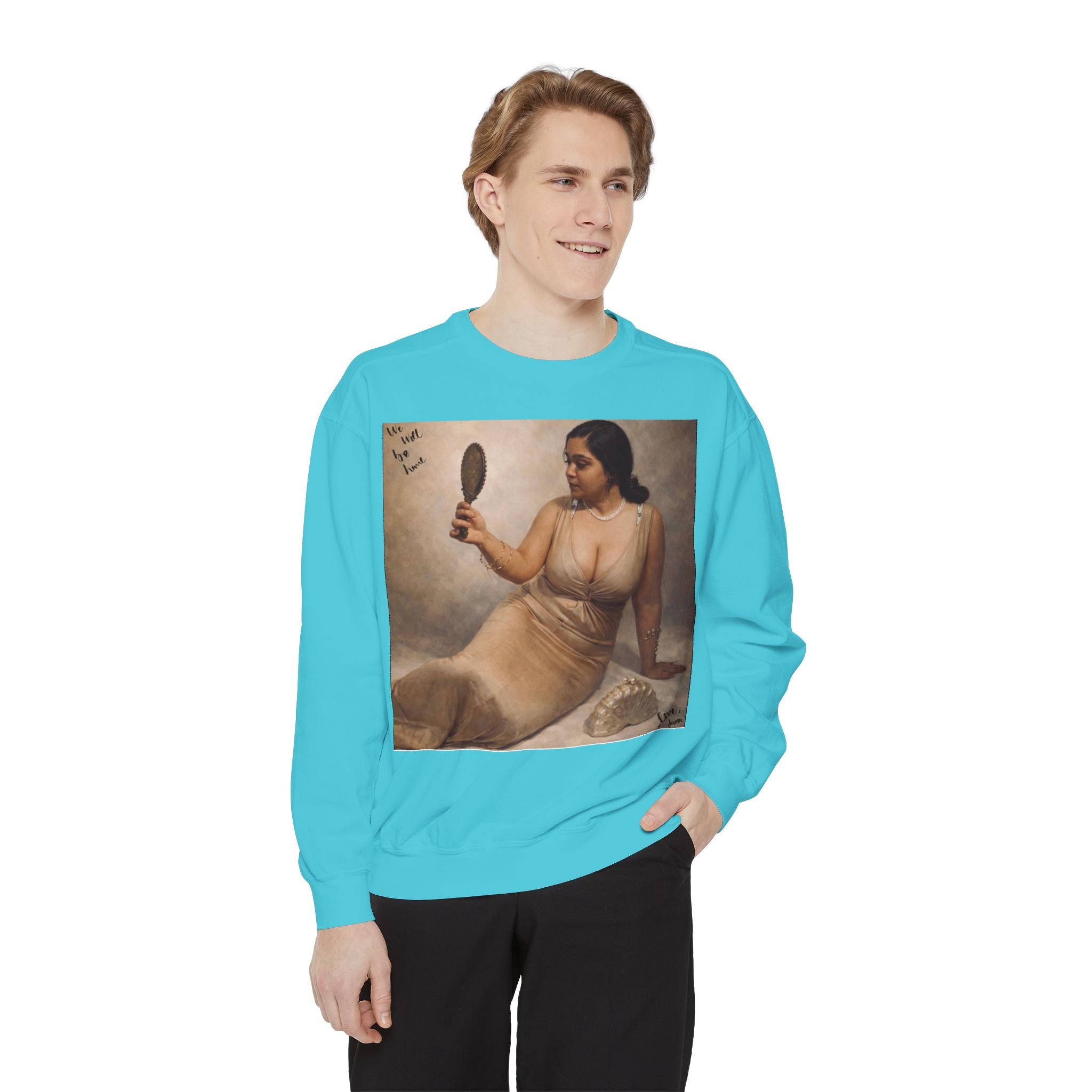 Sweatshirt — Vintage Muse Art Portrait Pullover