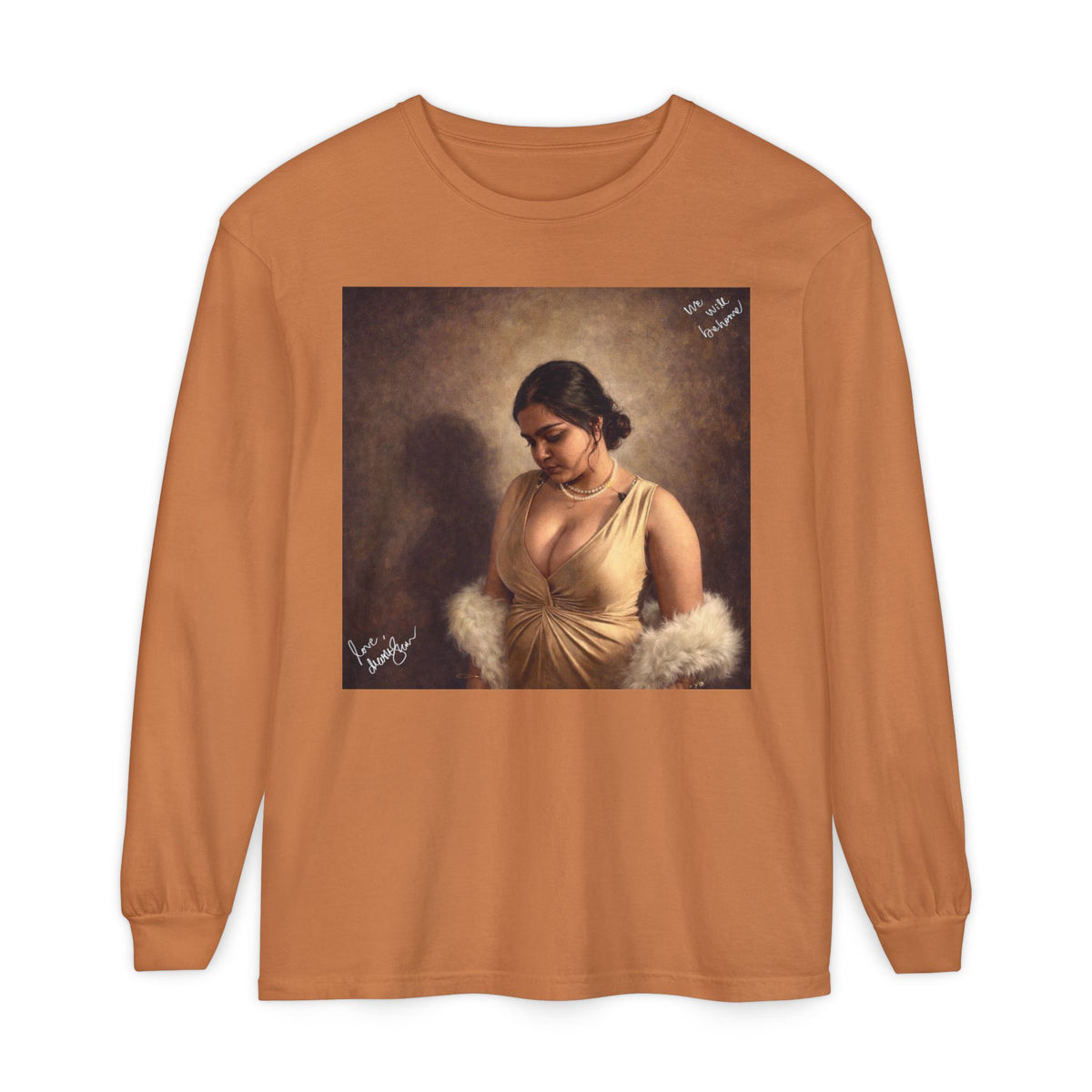 Drashti Unisex Garment-dyed Long Sleeve T-Shirt