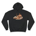 Champion Hoodie — Vintage Reclining Muse Graphic Hoodie with 'love, dunneGaur' Script