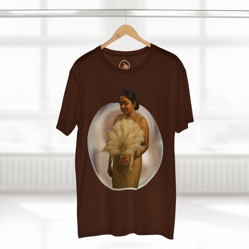 T‑Shirt — Vintage Portrait Bubble with 'We Will Become' Script