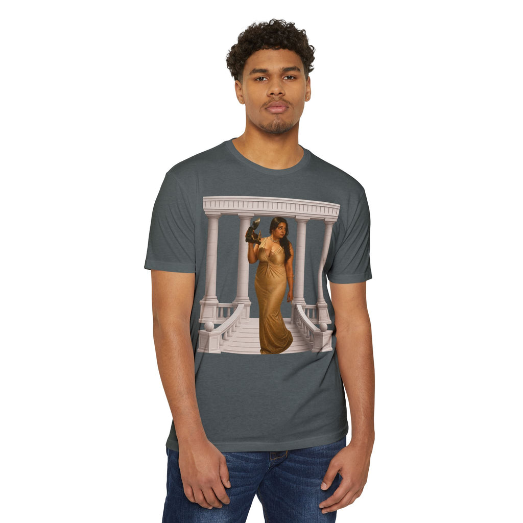 Greek Goddess Illustration T‑Shirt — "We Will Behome" Inspirational Tee
