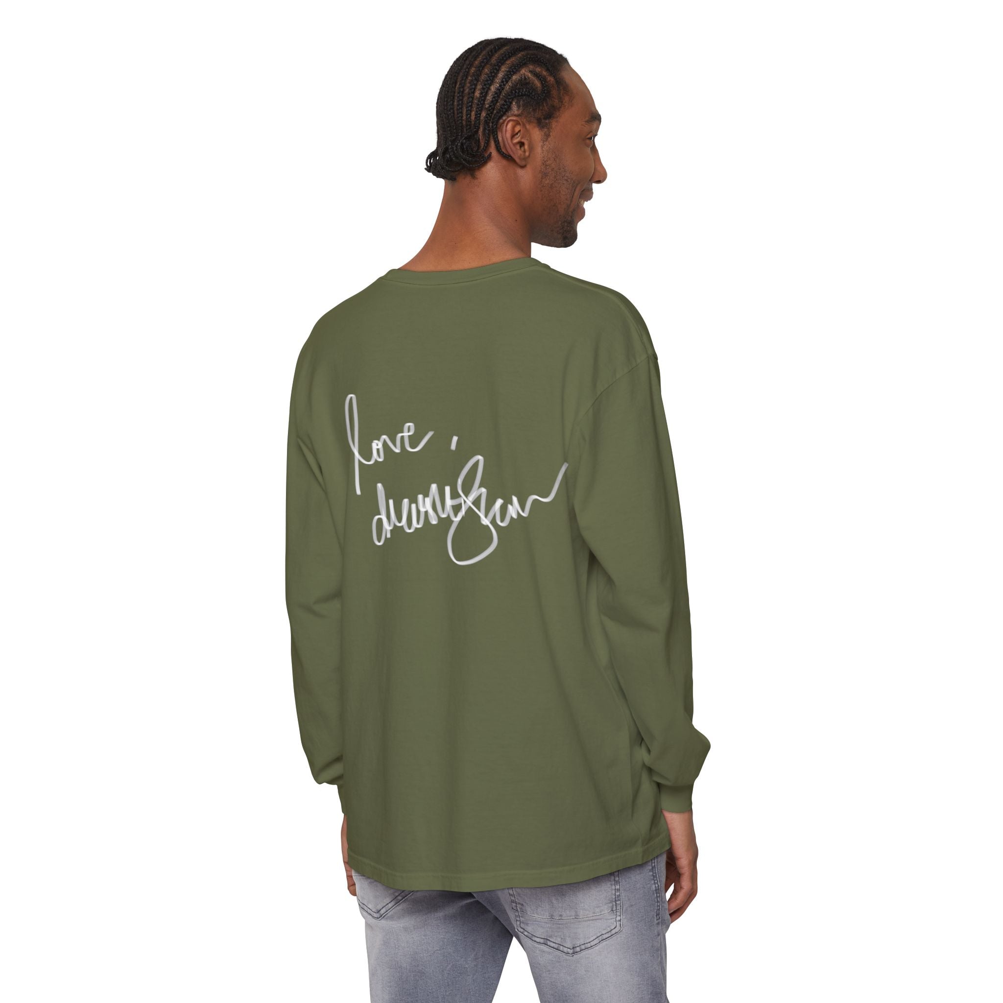 We Will Be Home Long Sleeve Tee — Floral Vintage Portrait Graphic