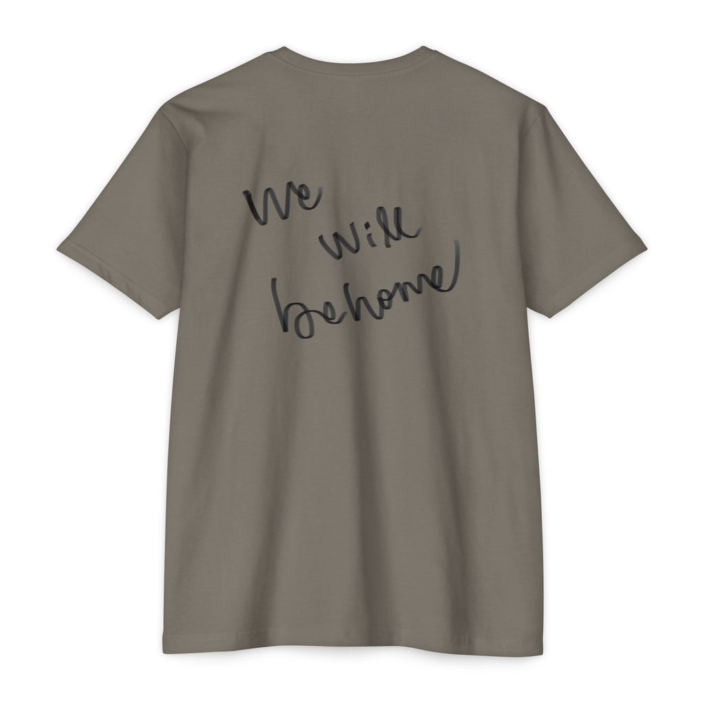 Greek Goddess Illustration T‑Shirt — "We Will Behome" Inspirational Tee