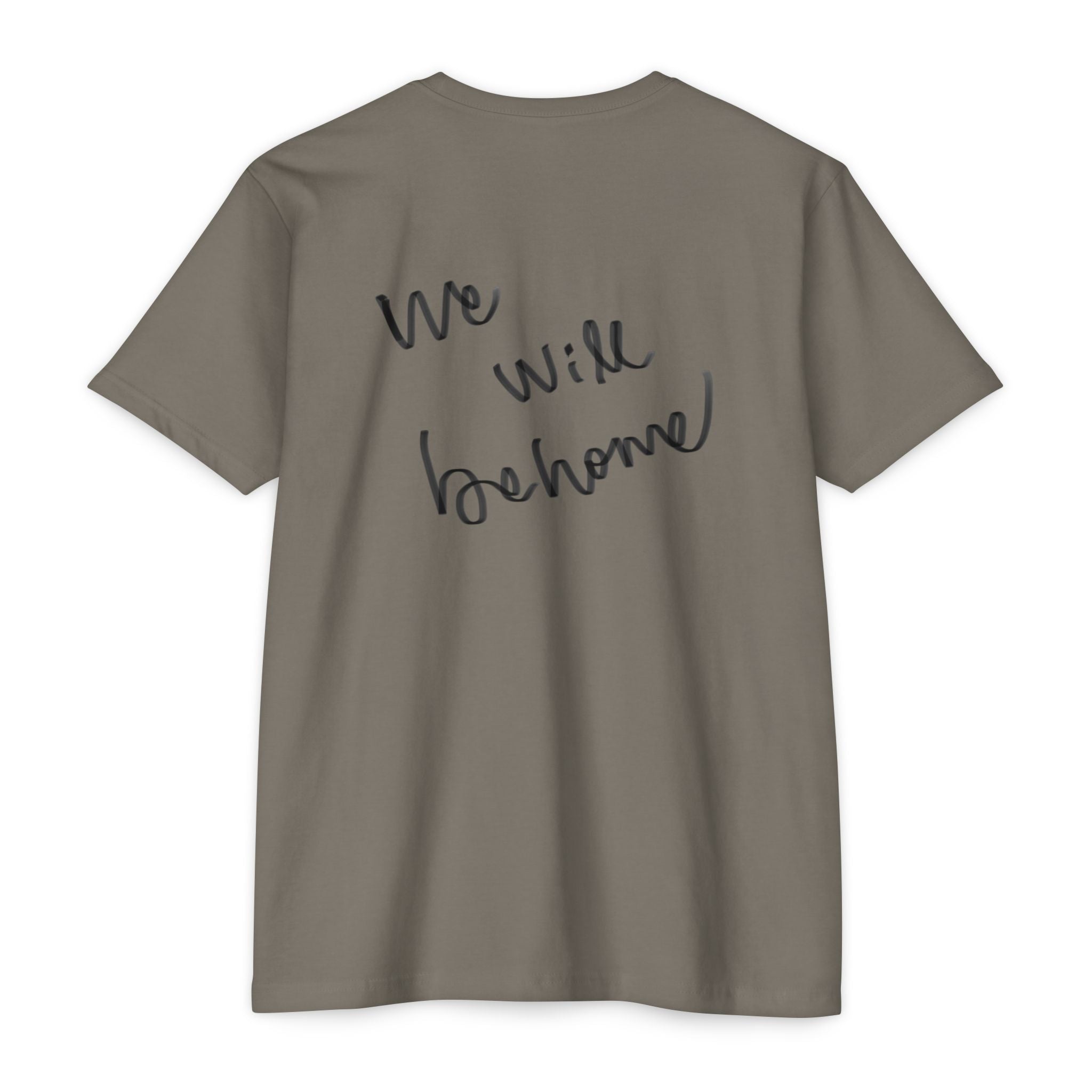 Greek Goddess Illustration T‑Shirt — "We Will Behome" Inspirational Tee