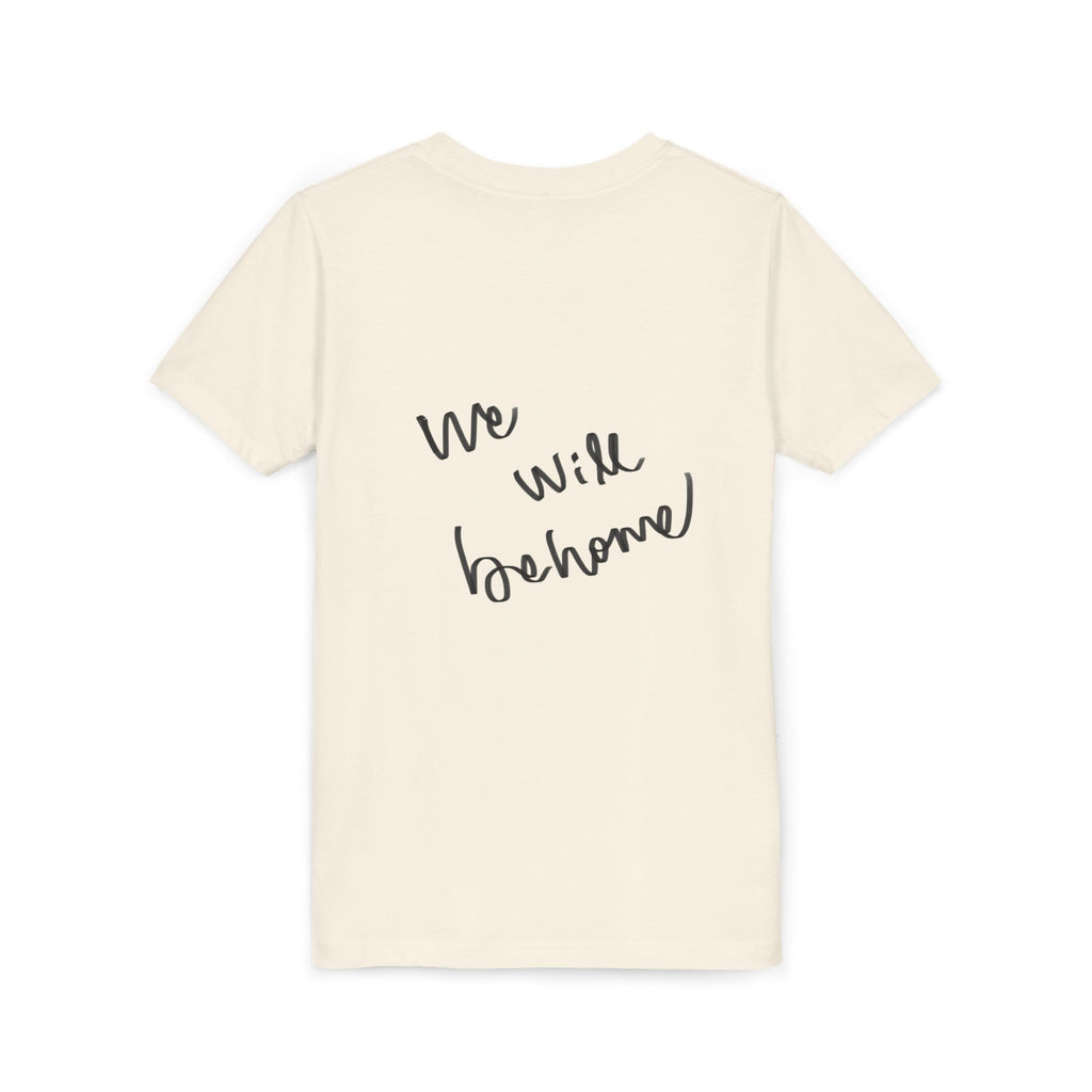 Drashti Youth Tee — Vintage Graphic with “We Will Be Home” Back Text