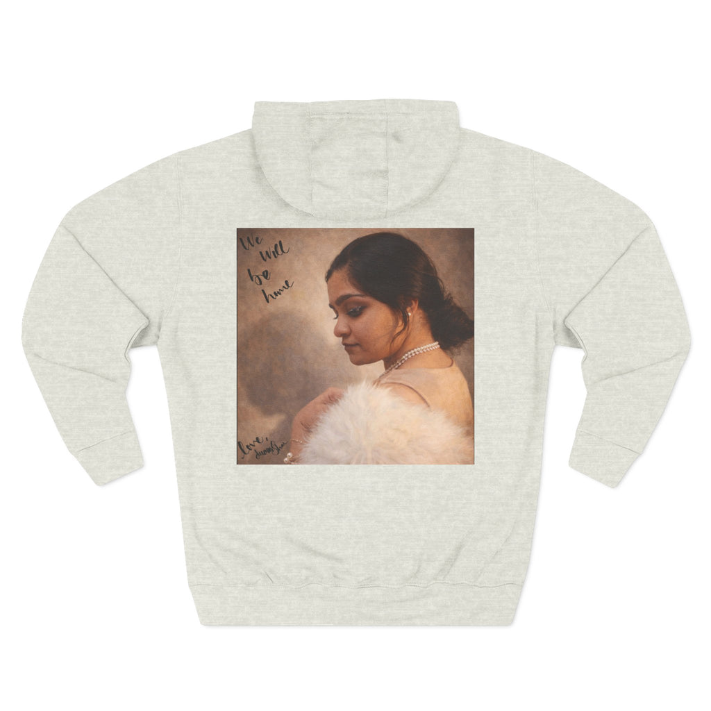 Portrait Hoodie — Vintage Frame Romantic Art Pullover