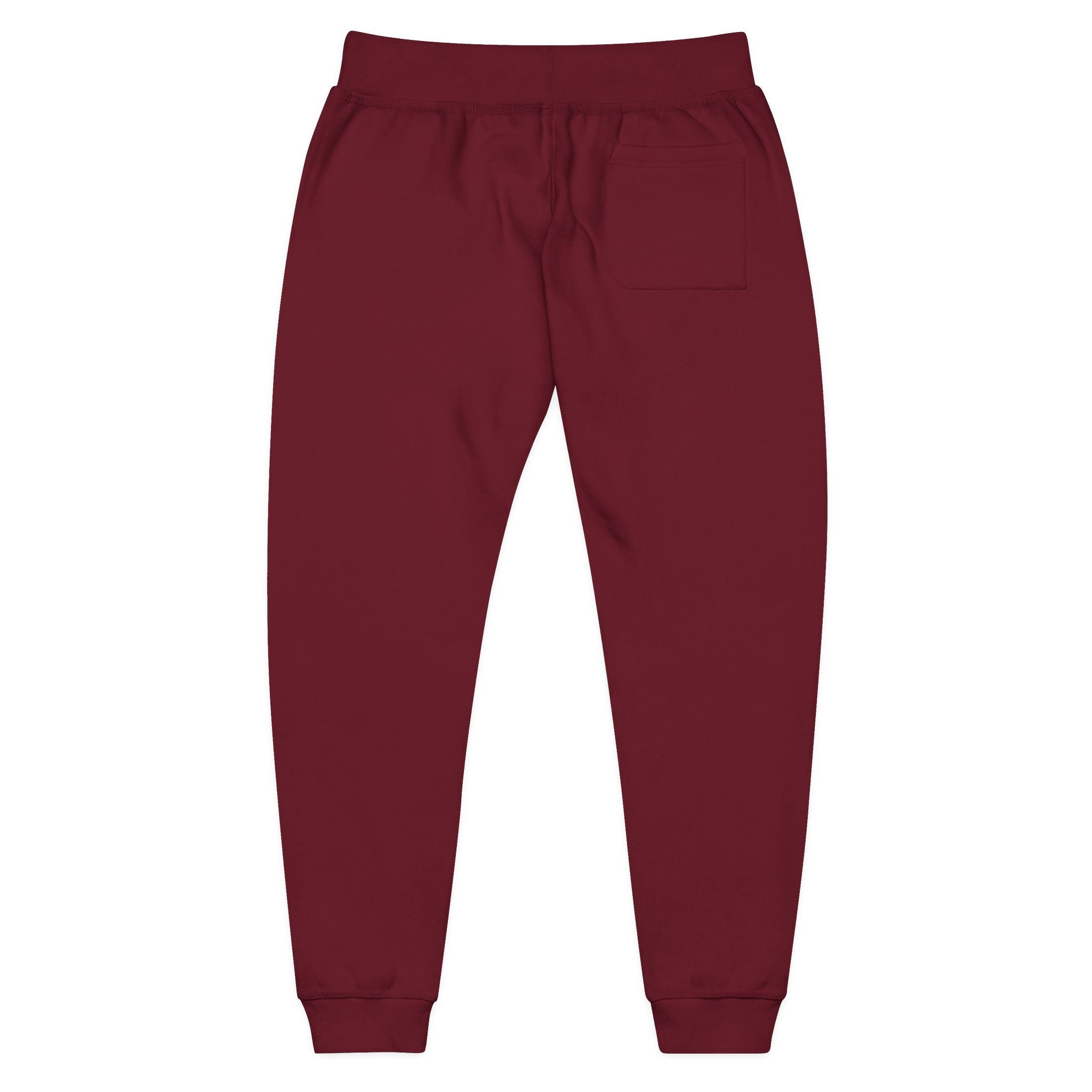 Embroidered Golden Lion Joggers — Cozy Fleece Sweatpants