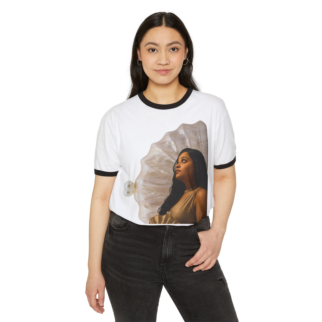 Ringer T-Shirt — 'We Will Be Home' Shell Portrait Tee