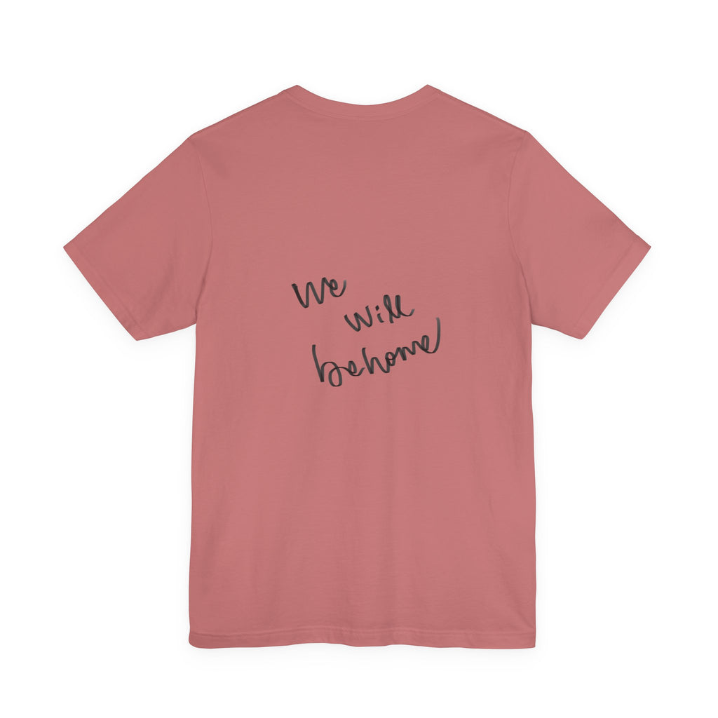T‑Shirt — 'We Will Be Home' Venus Print Tee (Renaissance-Inspired Body Positive Art)