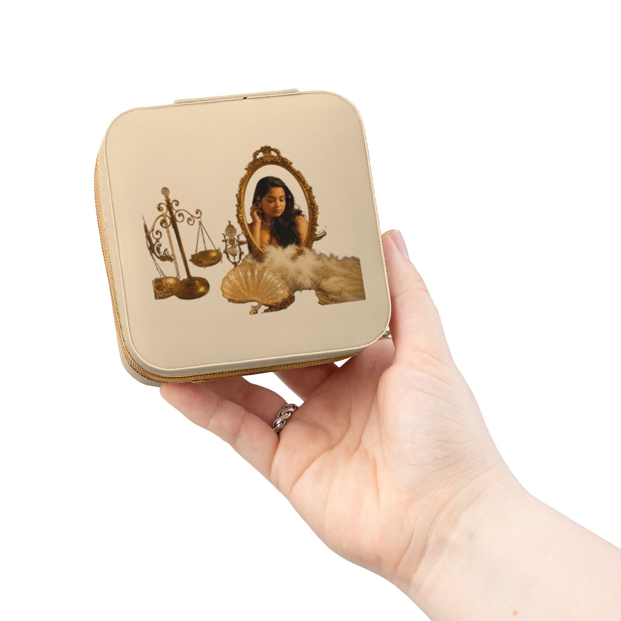 We Will Be Home Jewelry Case — Compact Organizer with Mirror