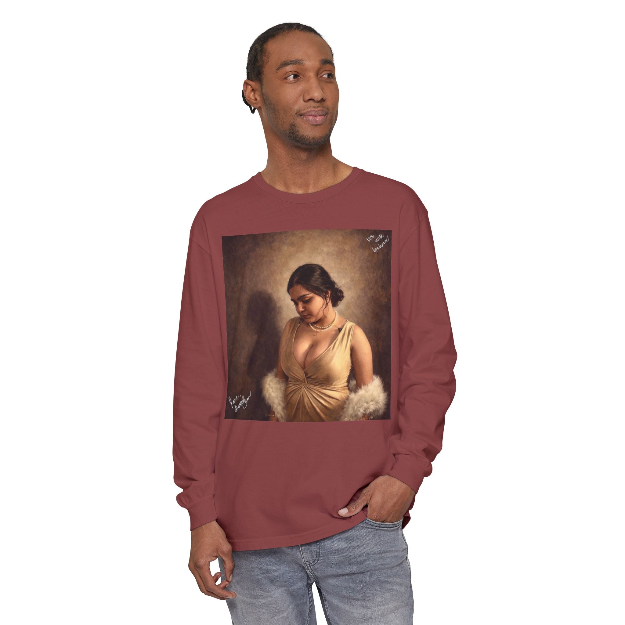 Unisex Garment-dyed Long Sleeve T-Shirt