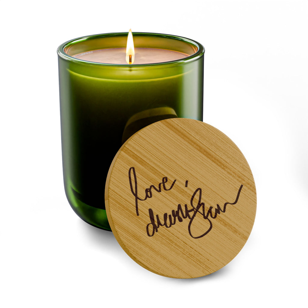 Drashti 14oz Scented Soy Candle — Personalized Bamboo Lid (Signature Style)