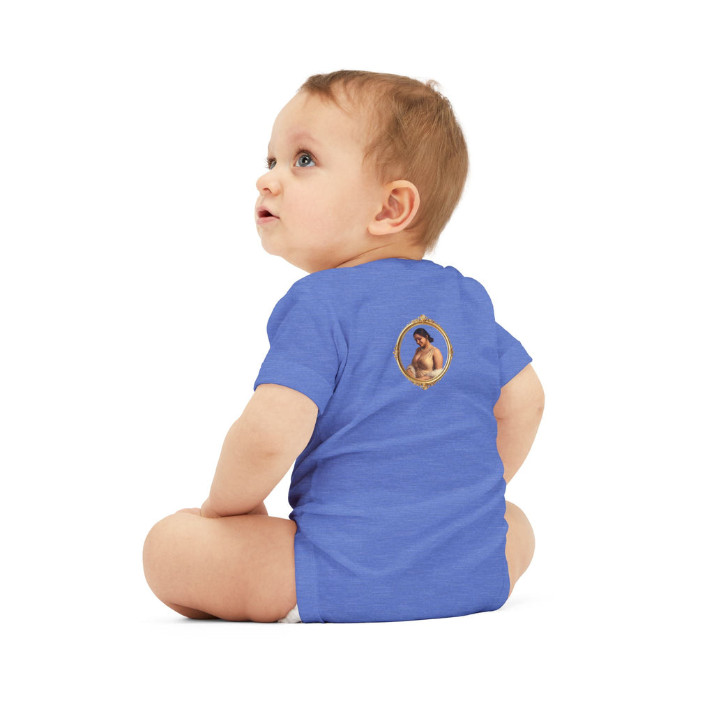 Infant Onesie with Vintage Cherub Portrait – Baby Bodysuit