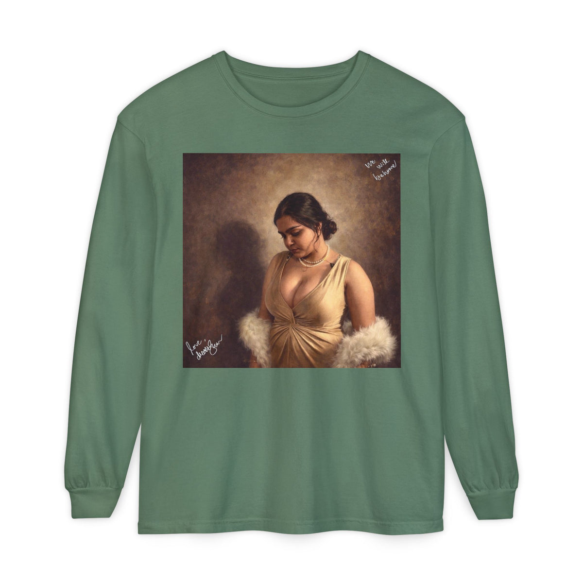 Drashti Unisex Garment-dyed Long Sleeve T-Shirt