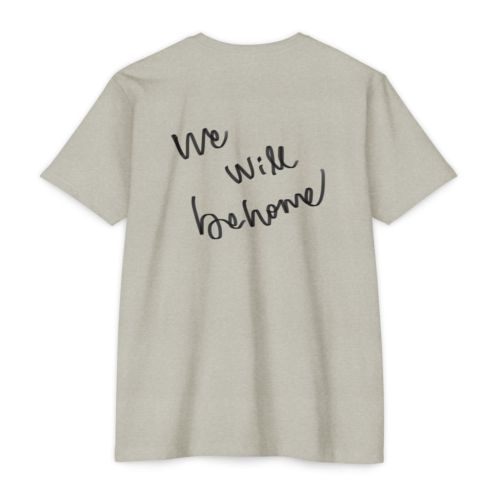 Greek Goddess Illustration T‑Shirt — "We Will Behome" Inspirational Tee