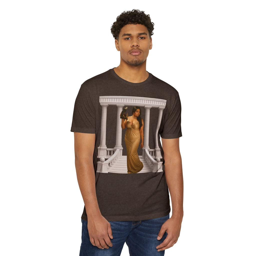 Greek Goddess Illustration T‑Shirt — "We Will Behome" Inspirational Tee