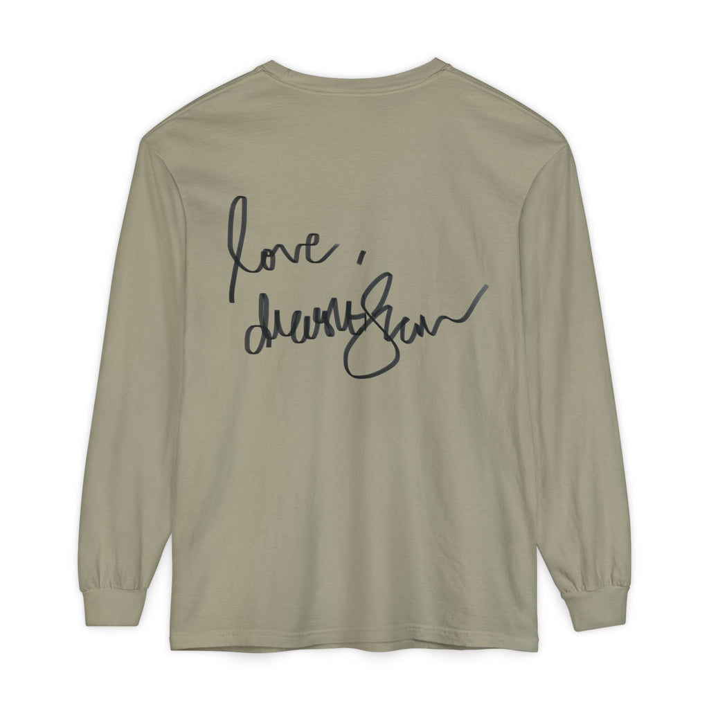 We Will Be Home Long Sleeve Tee — Floral Vintage Portrait Graphic