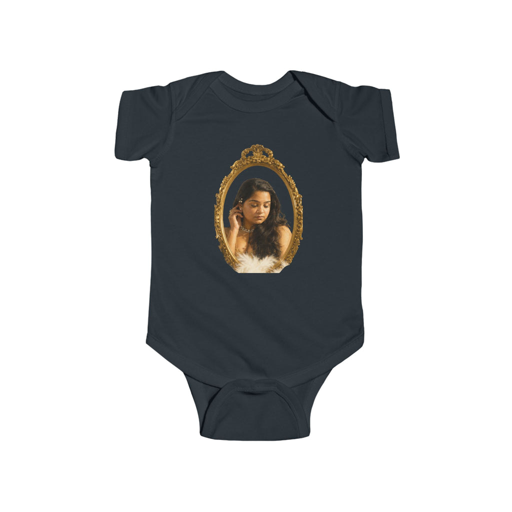 Infant Bodysuit with Vintage Gold Frame Portrait