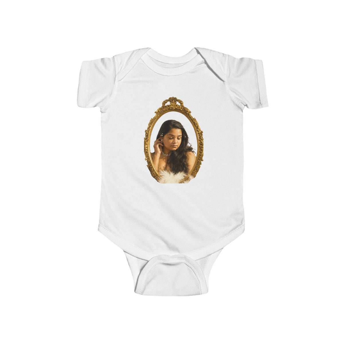 WWBH Bodysuit with Vintage Gold Frame Portrait for Toddlers