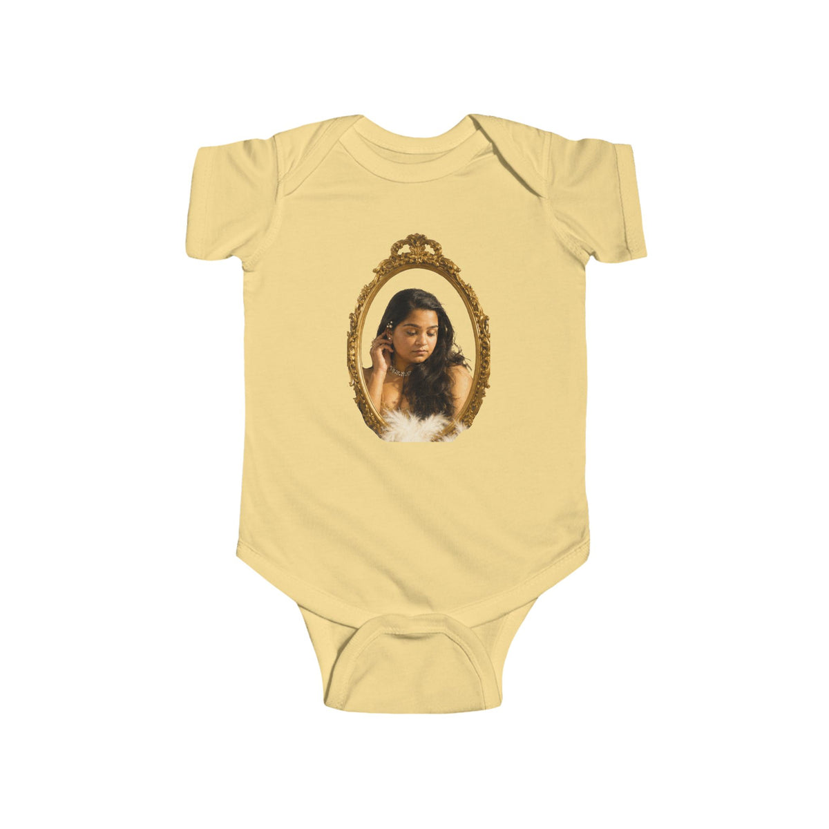 WWBH Bodysuit with Vintage Gold Frame Portrait for Toddlers