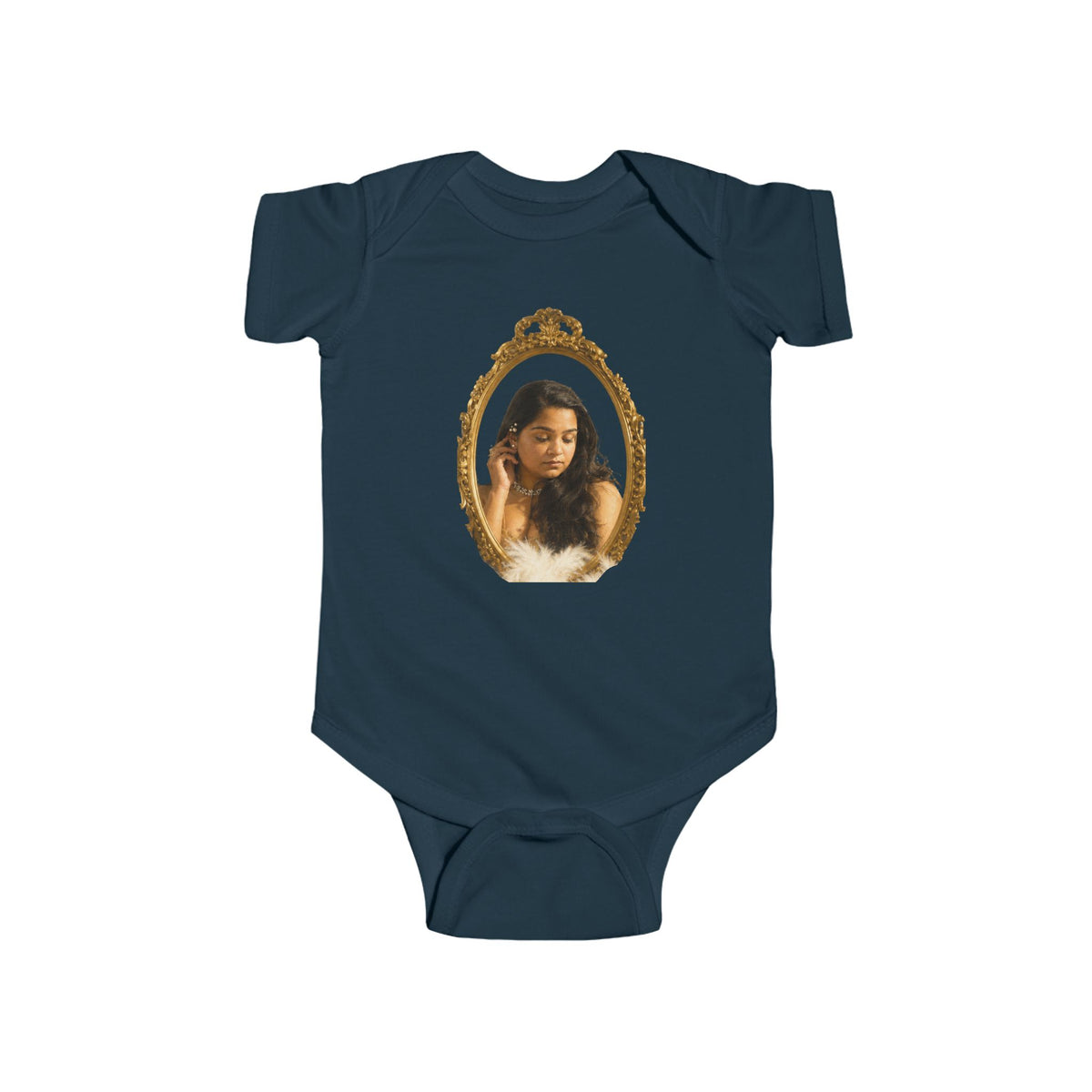 WWBH Bodysuit with Vintage Gold Frame Portrait for Toddlers
