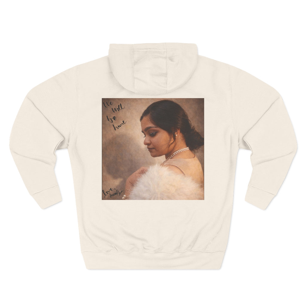 Portrait Hoodie — Vintage Frame Romantic Art Pullover