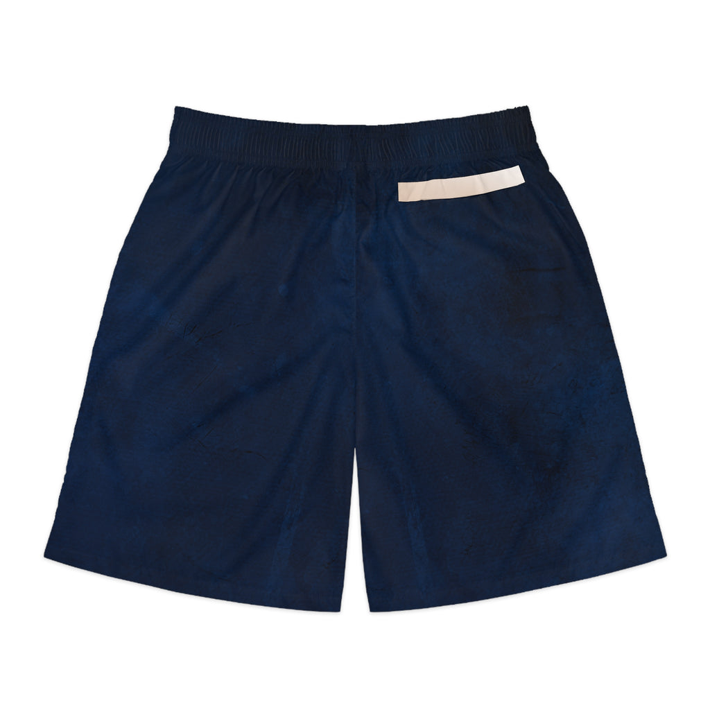 Jogger Shorts — Navy Athletic Casual with "love, always" Script