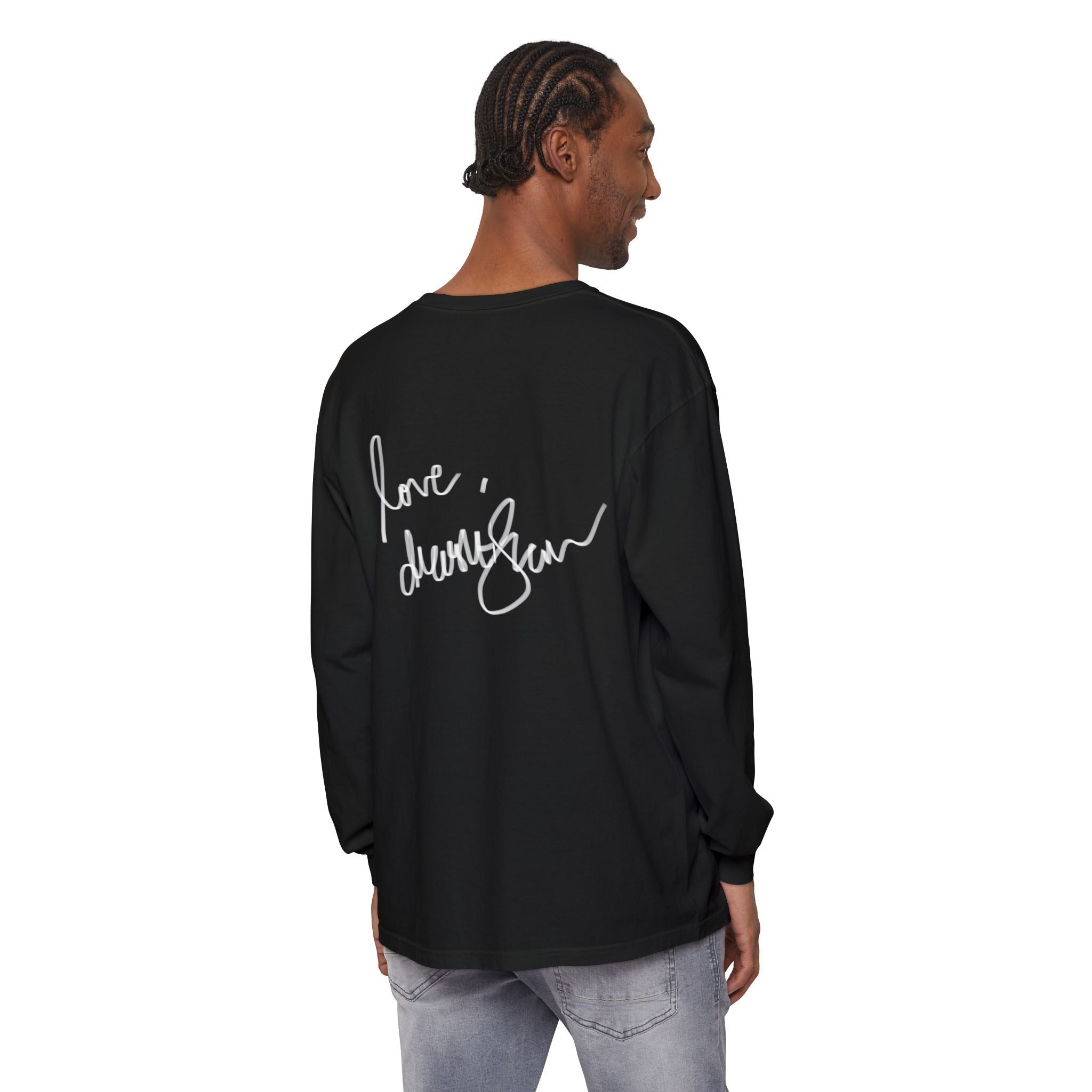 We Will Be Home Long Sleeve Tee — Floral Vintage Portrait Graphic
