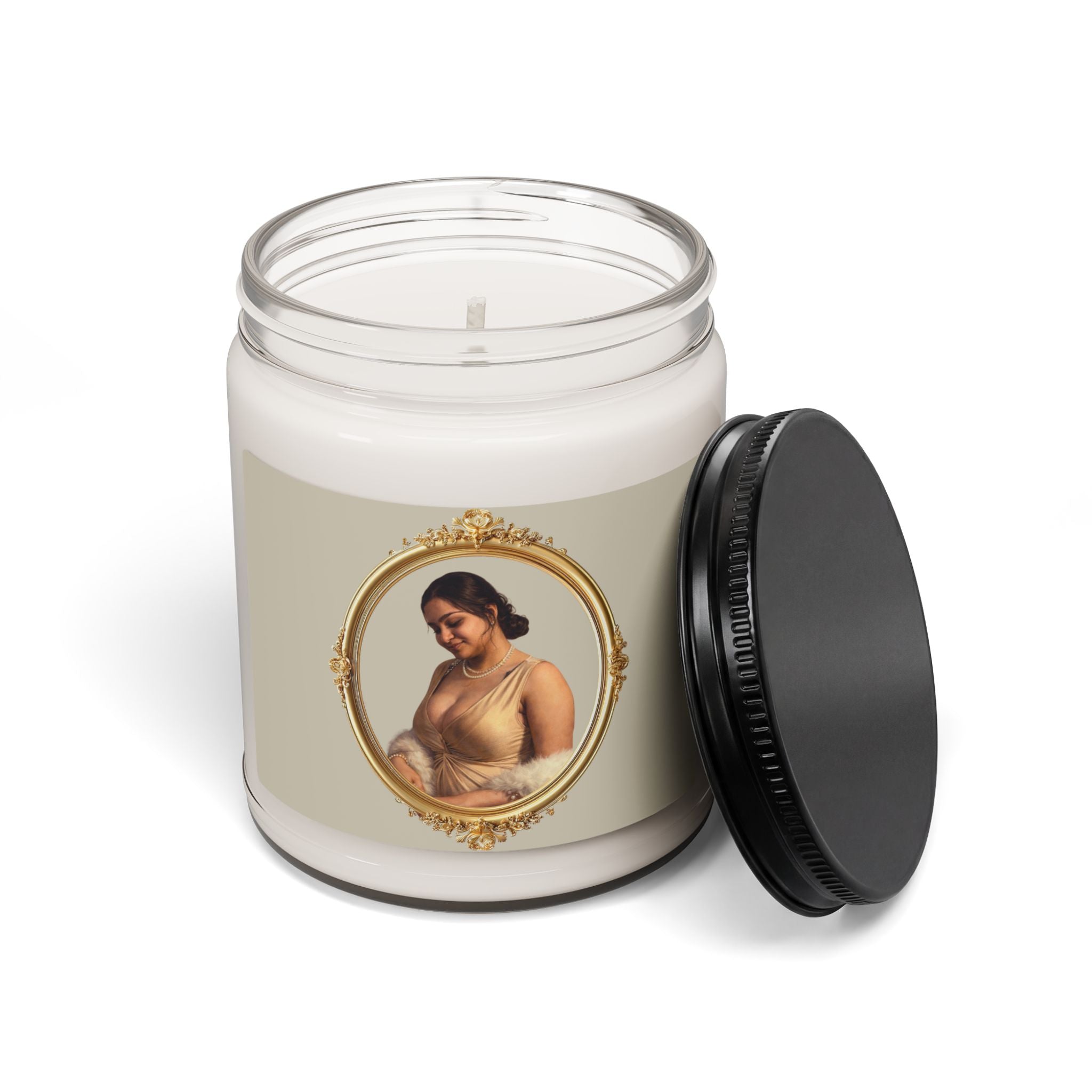 Soy Candle — Classic Mother & Child Portrait 9oz Scented Jar