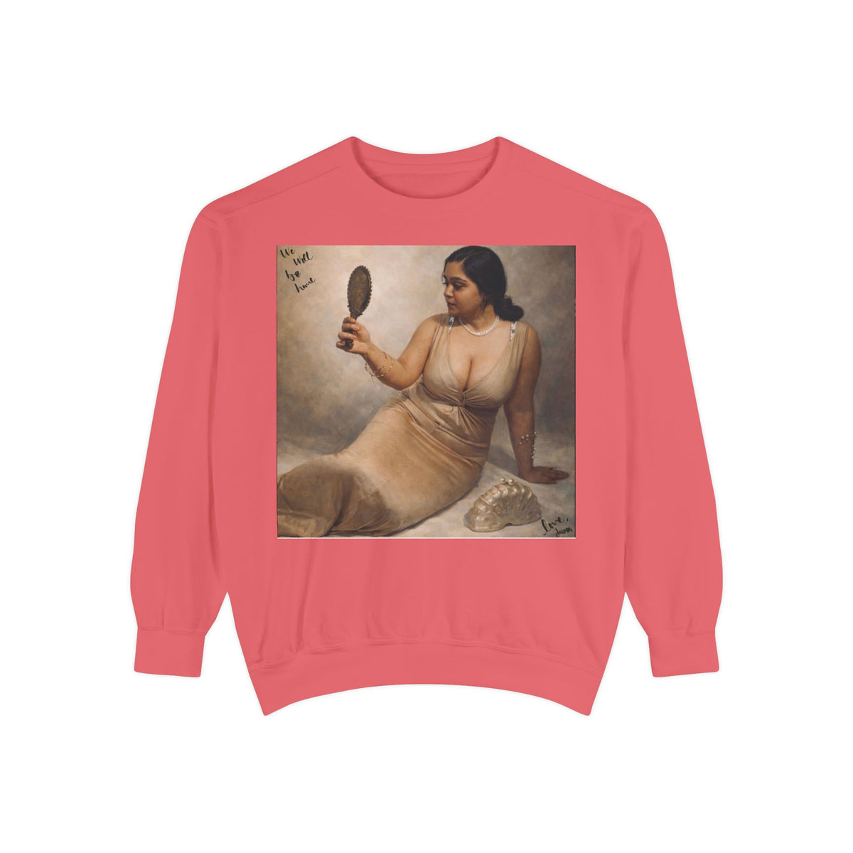 Drashti Sweatshirt — Vintage Muse Art Portrait Pullover