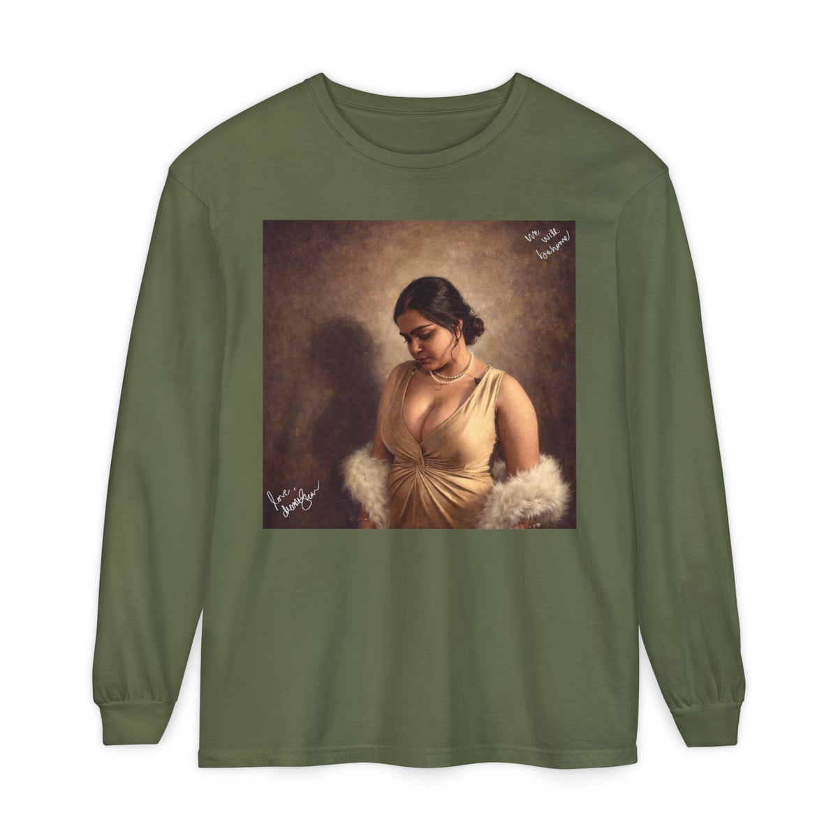 Drashti Unisex Garment-dyed Long Sleeve T-Shirt