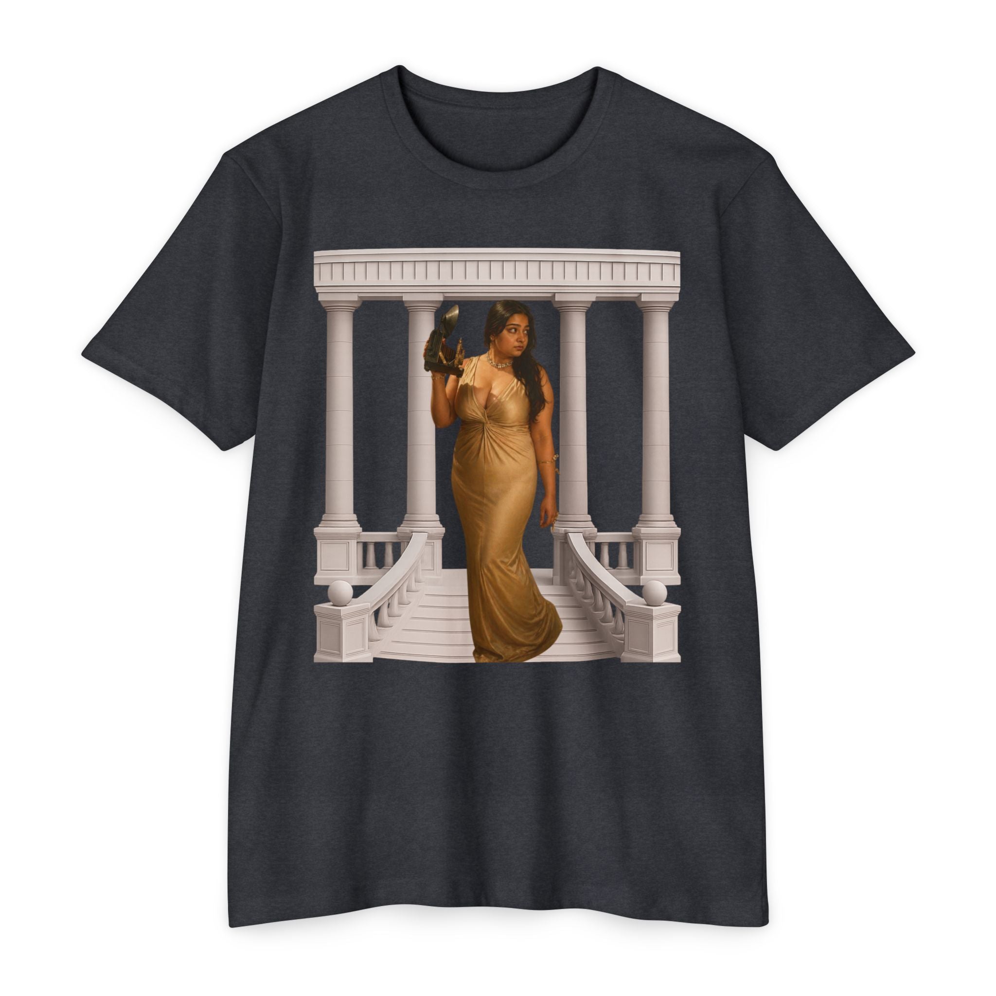 Greek Goddess Illustration T‑Shirt — "We Will Behome" Inspirational Tee