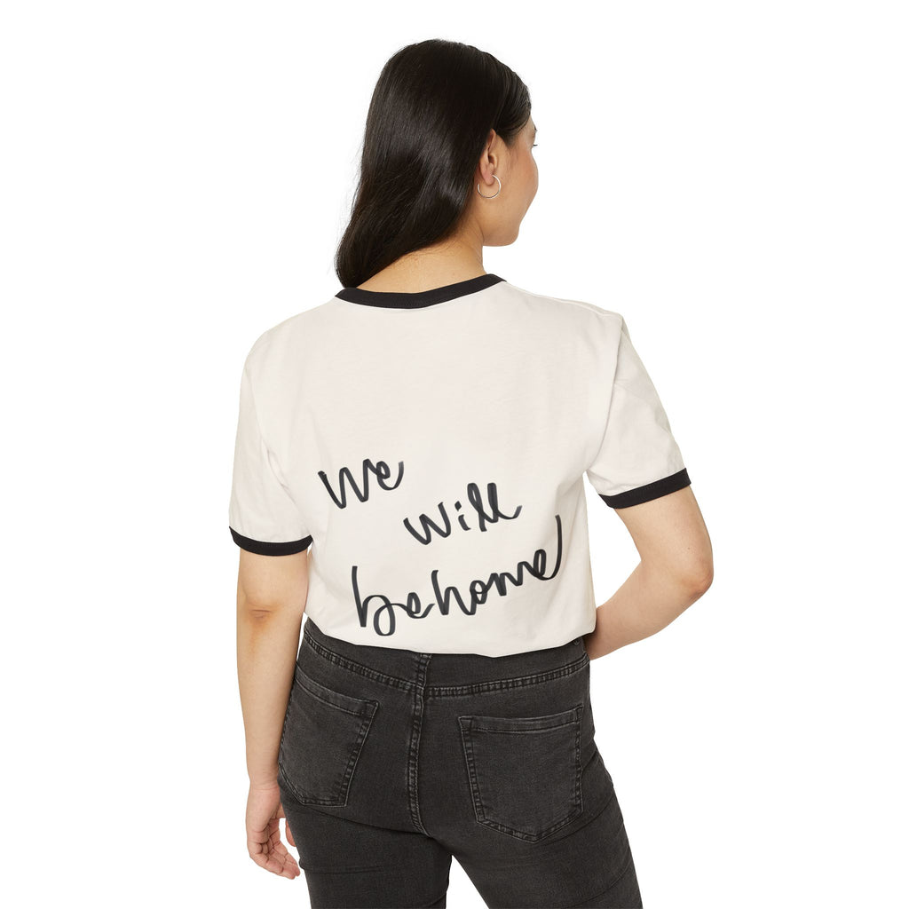 Ringer T-Shirt — 'We Will Be Home' Shell Portrait Tee