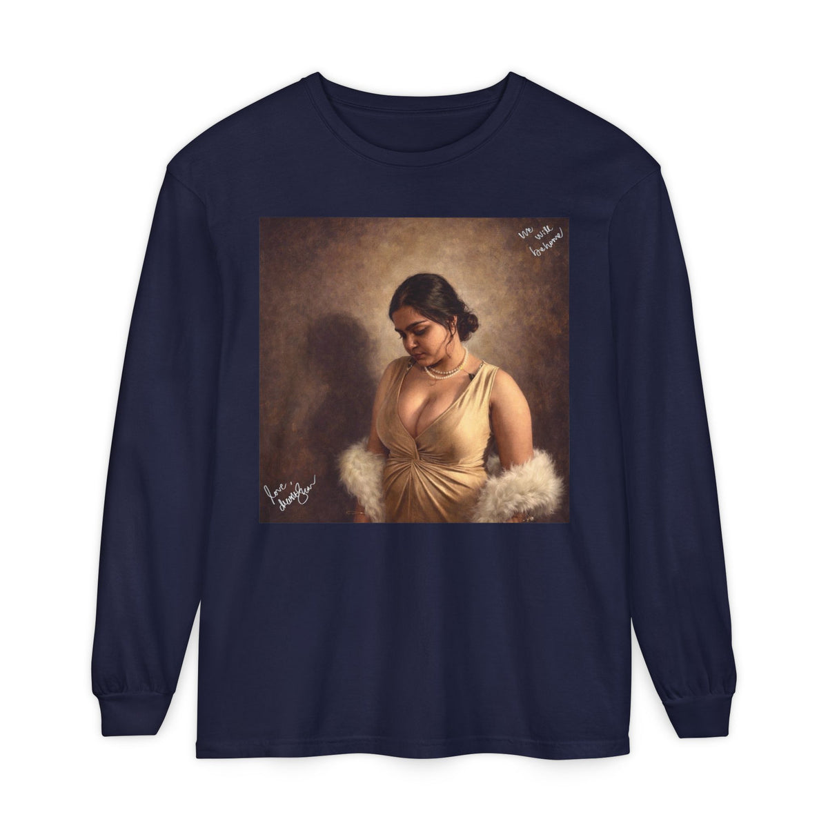Drashti Unisex Garment-dyed Long Sleeve T-Shirt