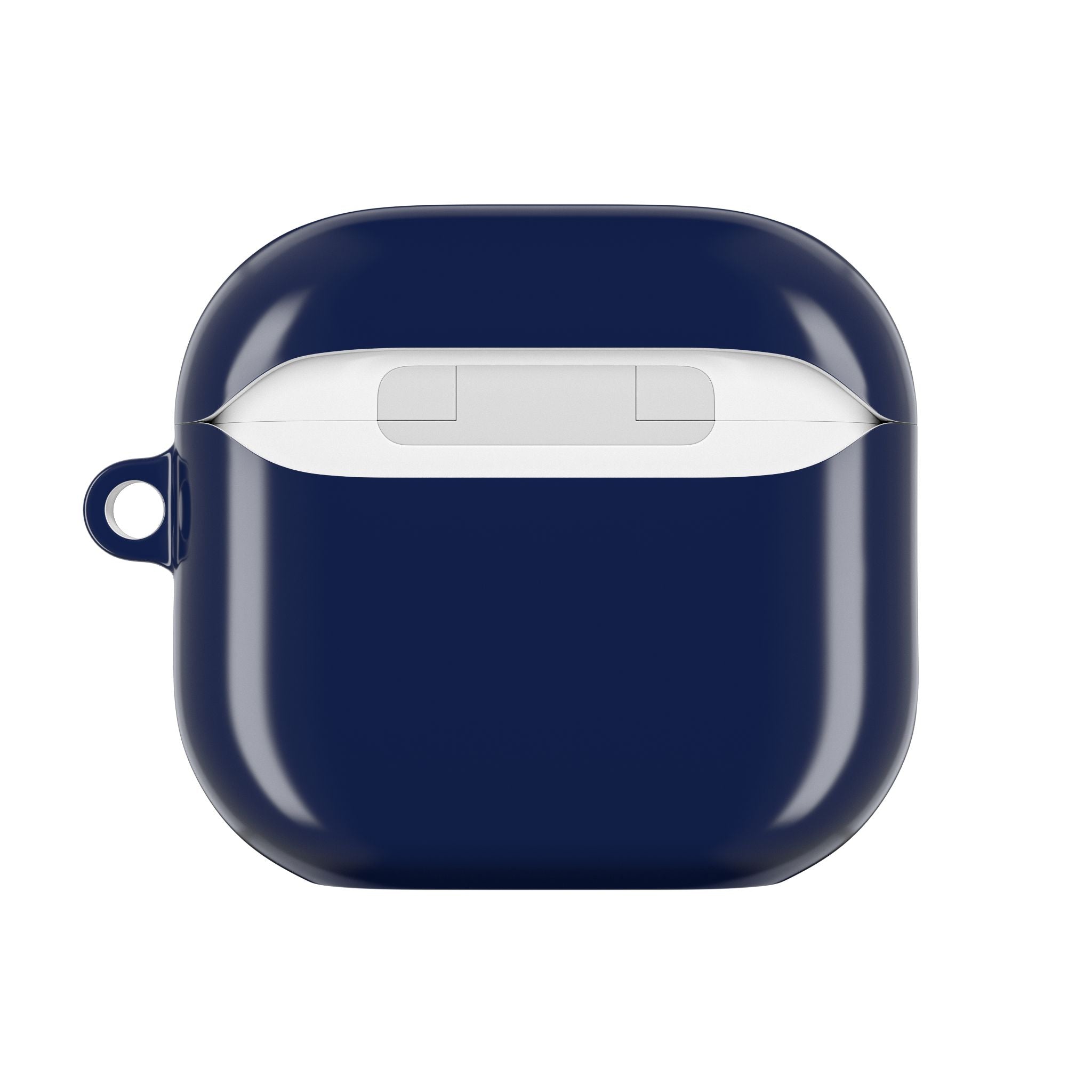 Classic Portrait Navy AirPods Case — Vintage Gold Frame Design