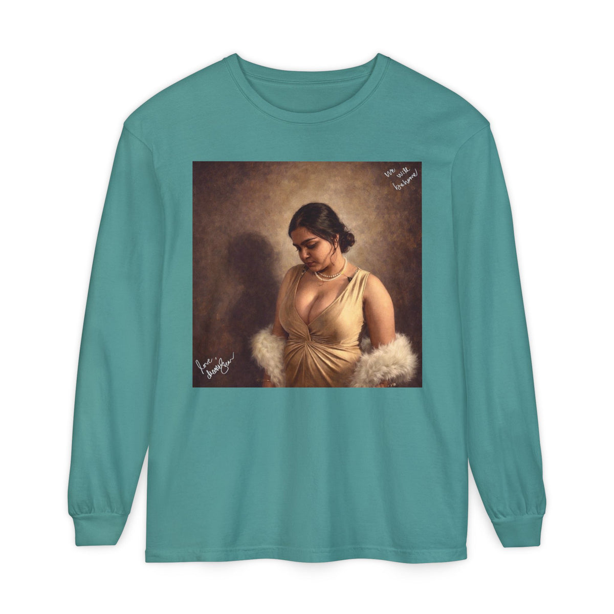 Drashti Unisex Garment-dyed Long Sleeve T-Shirt