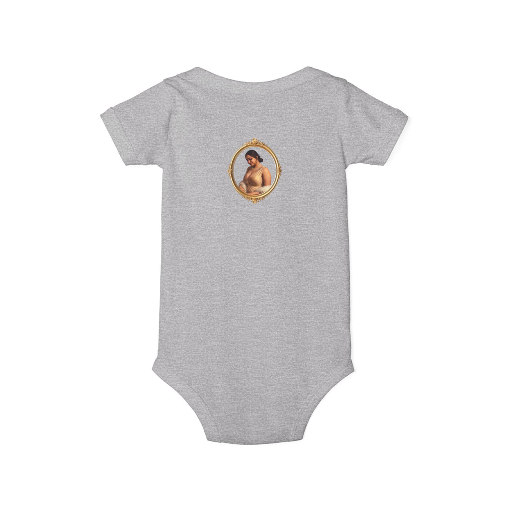 Infant Onesie with Vintage Cherub Portrait – Baby Bodysuit