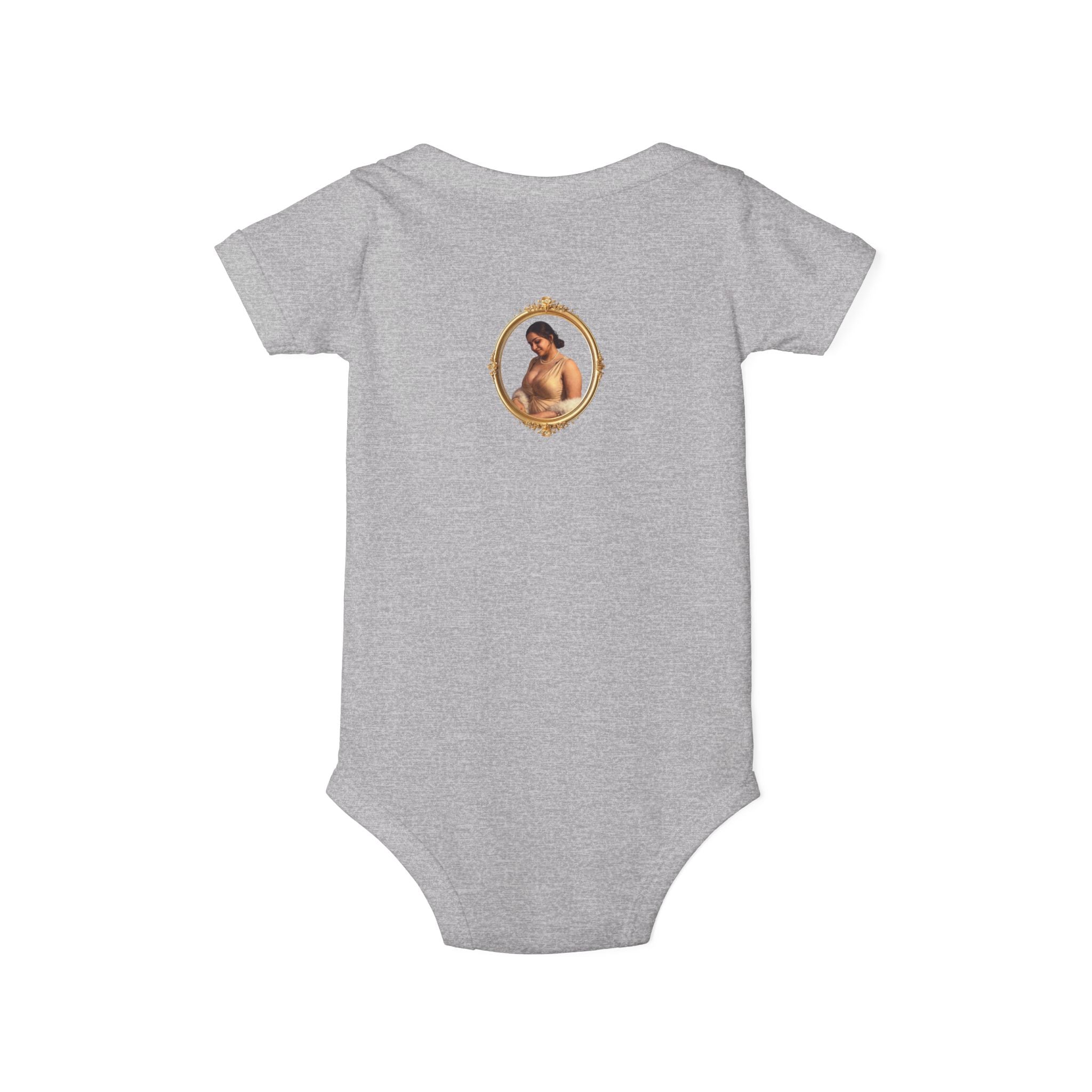Infant Onesie with Vintage Cherub Portrait – Baby Bodysuit