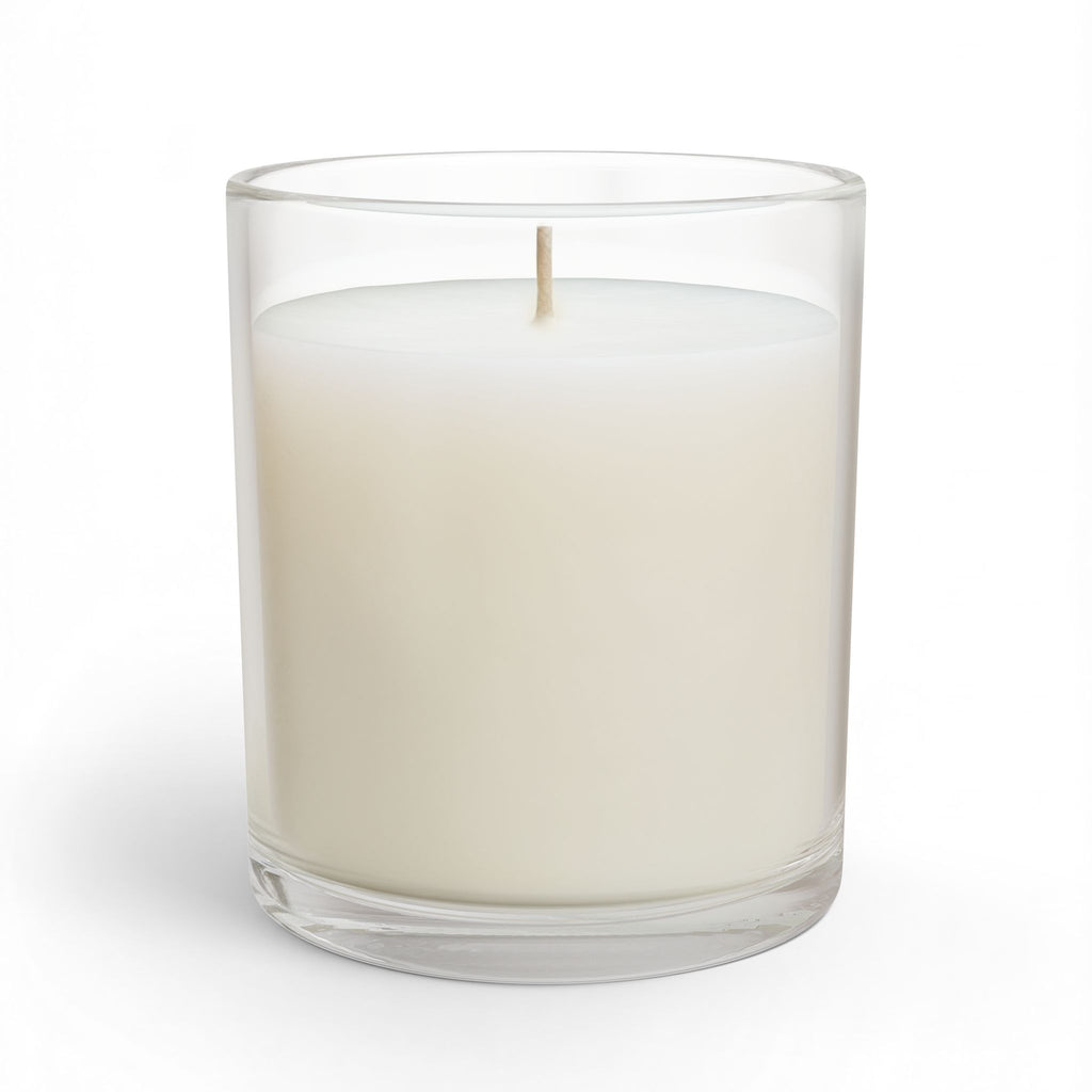 Vintage Portrait Glass Candle — Elegant Woman in Gold Frame, 11oz