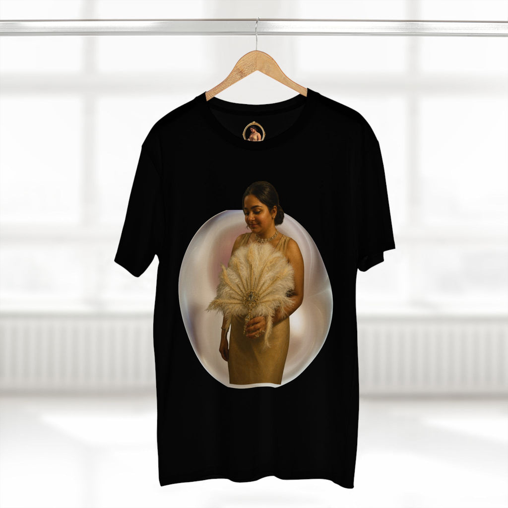 T‑Shirt — Vintage Portrait Bubble with 'We Will Become' Script