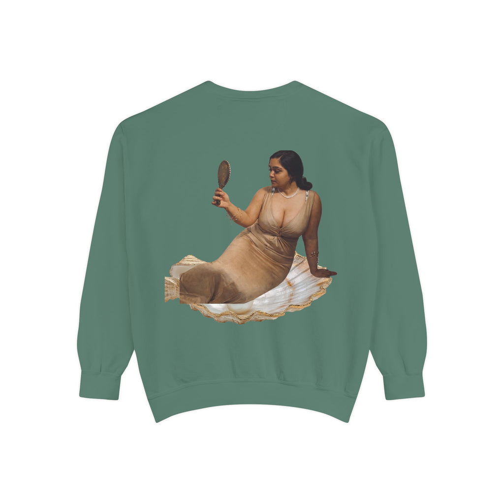 Sweatshirt — Vintage Muse Art Portrait Pullover