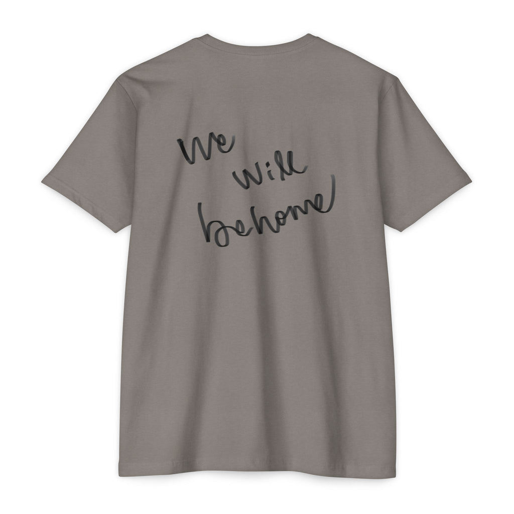 Greek Goddess Illustration T‑Shirt — "We Will Behome" Inspirational Tee