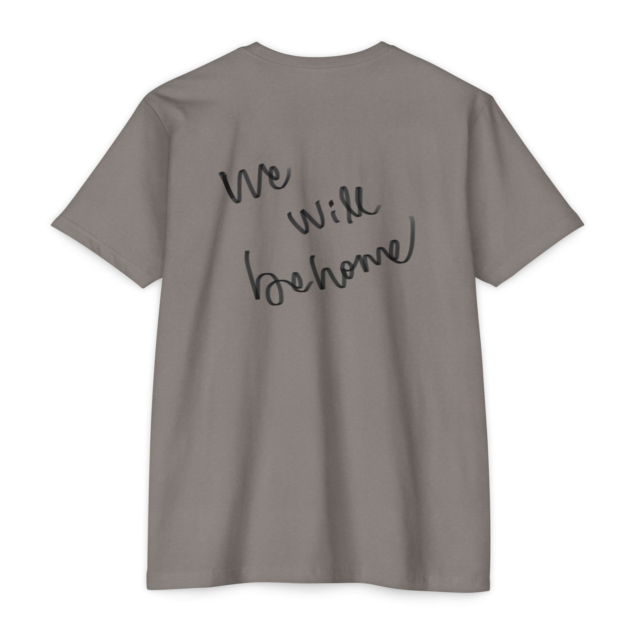 Greek Goddess Illustration T‑Shirt — "We Will Behome" Inspirational Tee